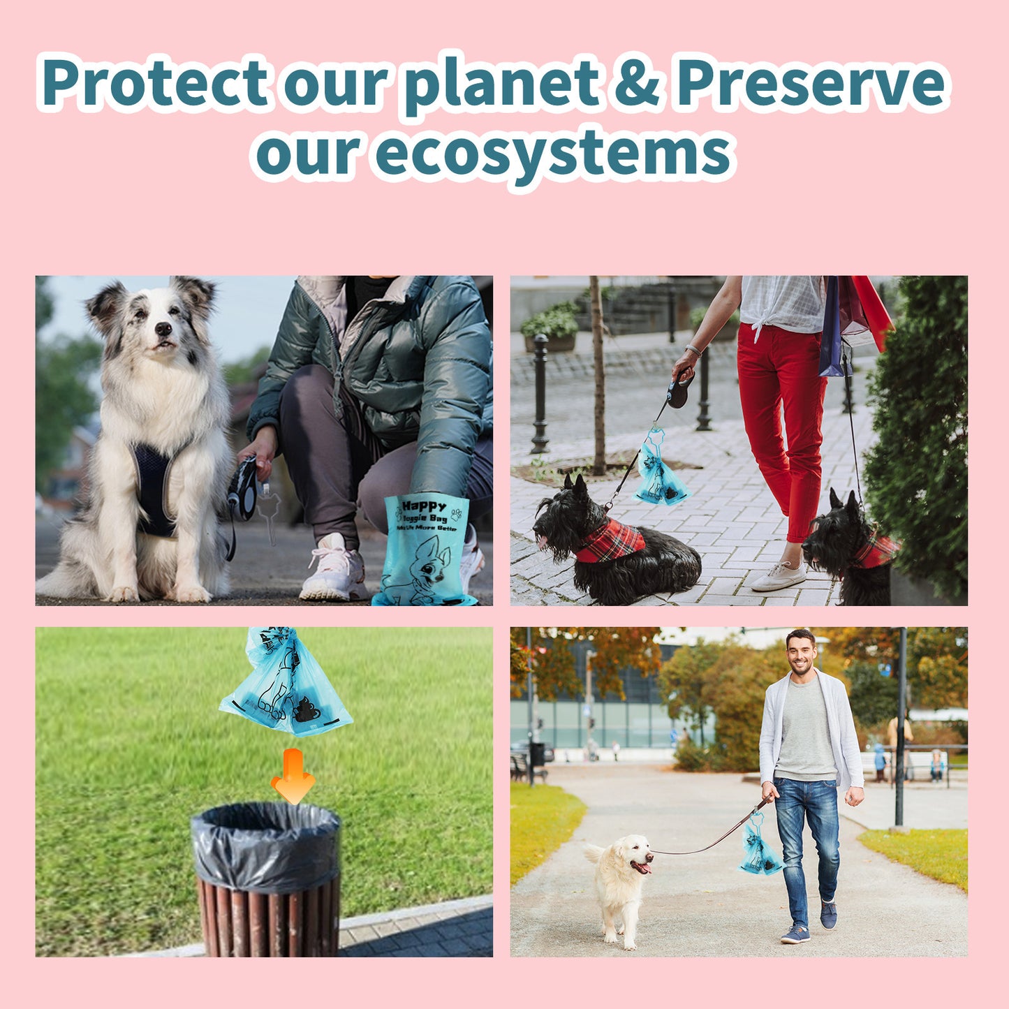 Sacs à crottes biodégradables ZenPaws™ – Écologiques & résistants