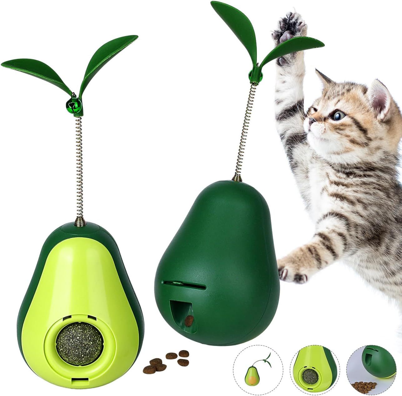 Jouet interactif pour chat ZenPaws™ – Distributeur de friandises en forme d’avocat