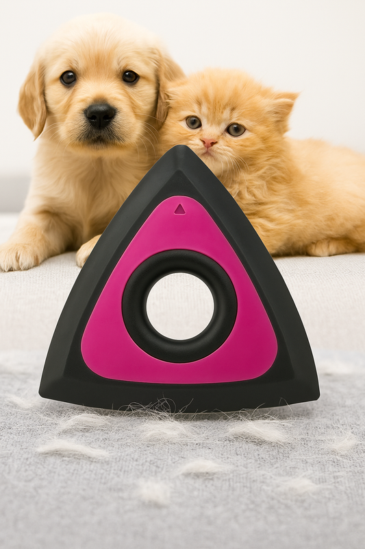 Nettoyeur de poils électrostatique ZenPaws™ – Brosse triangulaire anti-poils