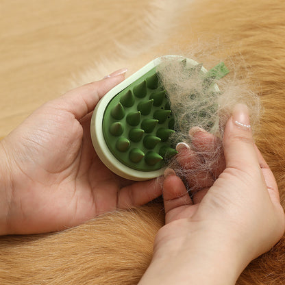 Peigne en silicone souple 2-en-1 – Brosse de massage et de bain pour chiens & chats ZenPaws™