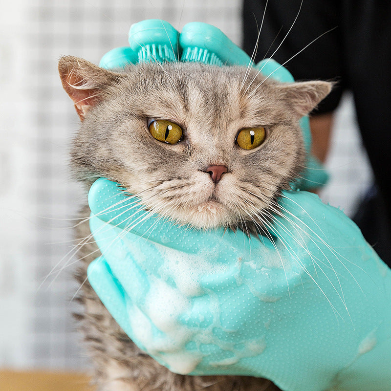 Gant de toilettage ZenPaws™ – Brosse de massage et de bain pour chiens & chats