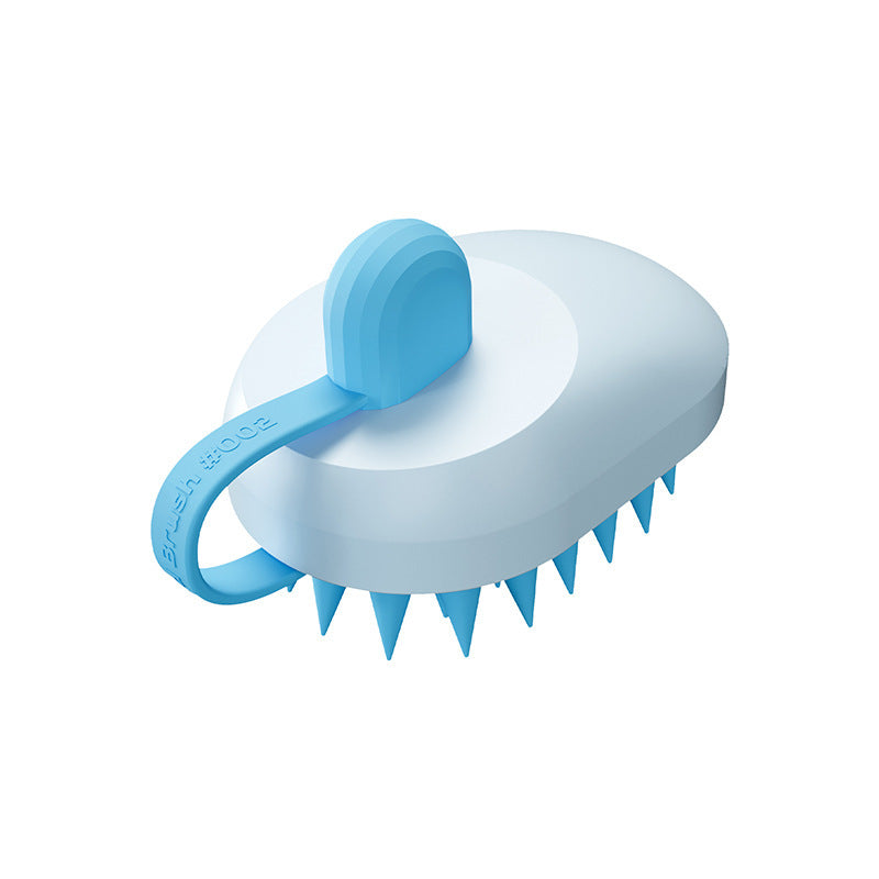 Peigne en silicone souple 2-en-1 – Brosse de massage et de bain pour chiens & chats ZenPaws™