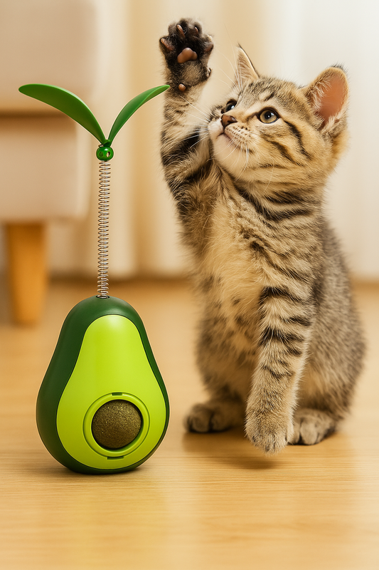 Jouet interactif pour chat ZenPaws™ – Distributeur de friandises en forme d’avocat