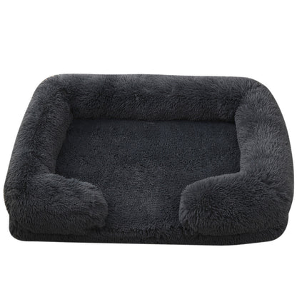 Panier rond en peluche ultra-doux pour chien et chat ZenPaws™