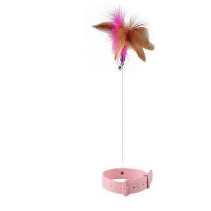 Collier interactif pour chat ZenPaws™ – Plume & clochette intégrées